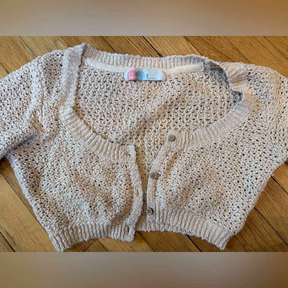 Free People Beach knit top/coverup